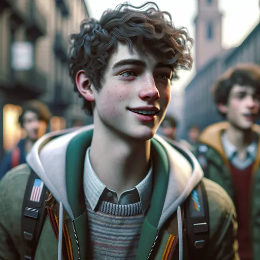 GCSE French speaking practice app preview showing an AI conversation prompt in French